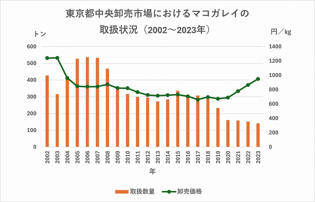 マコガレイ取扱高